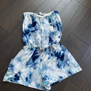 Ariella strapless romper tye die size small